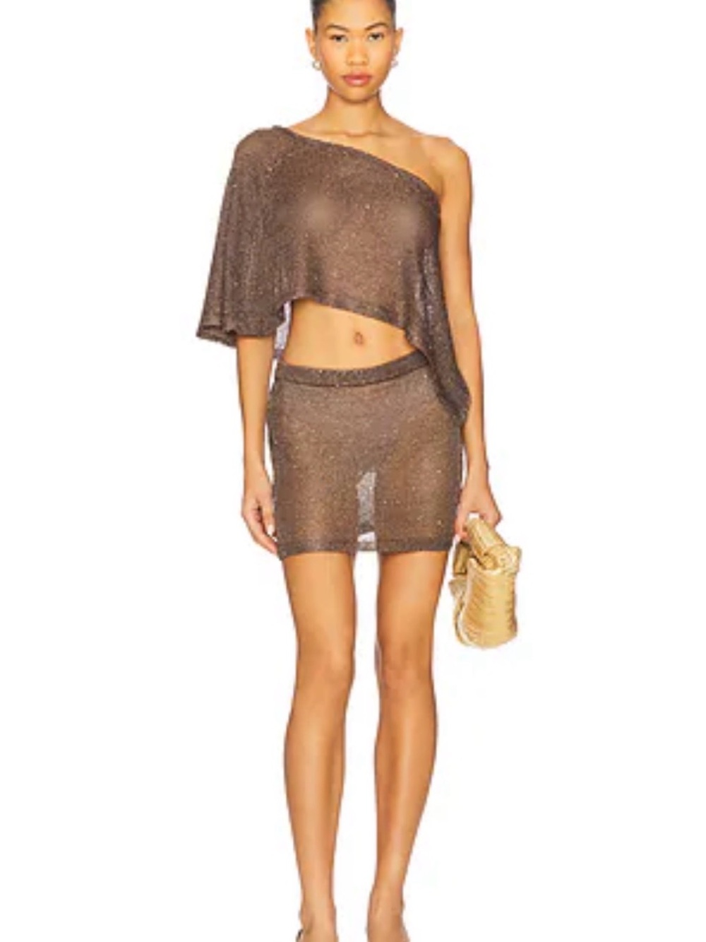 Superdown Charlena Skirt Set|Brown|Small|NWT|